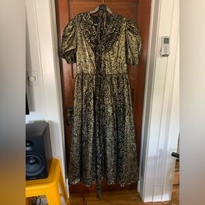 Vintage black & gold dress